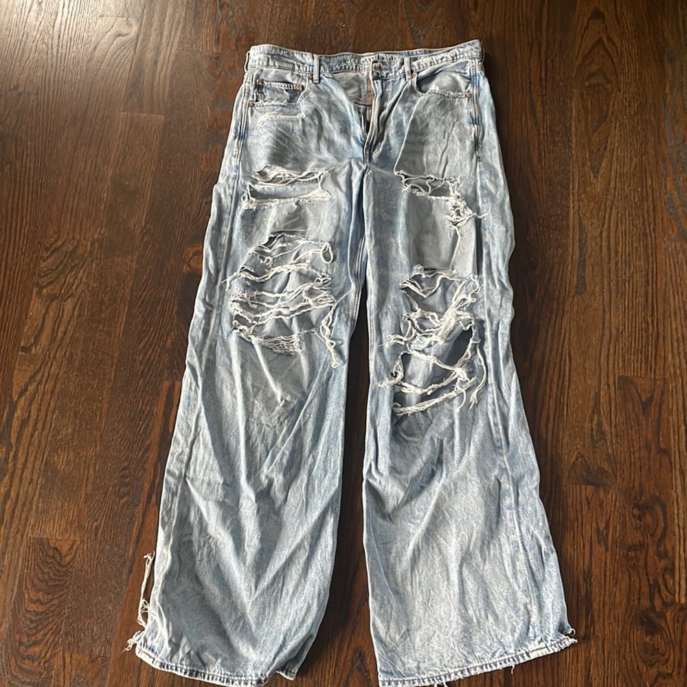 American eagle dreamy drape jeans
